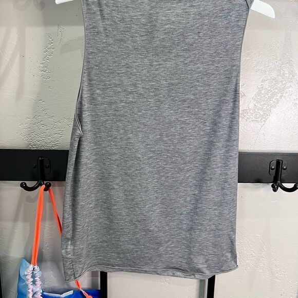 Athleta muscle tee shirt draw string bag bundle grey size XS - Picture 8 of 13